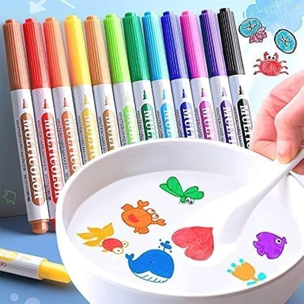 12 Piece Water Floating Pen With Spoon 🥄🖋️
