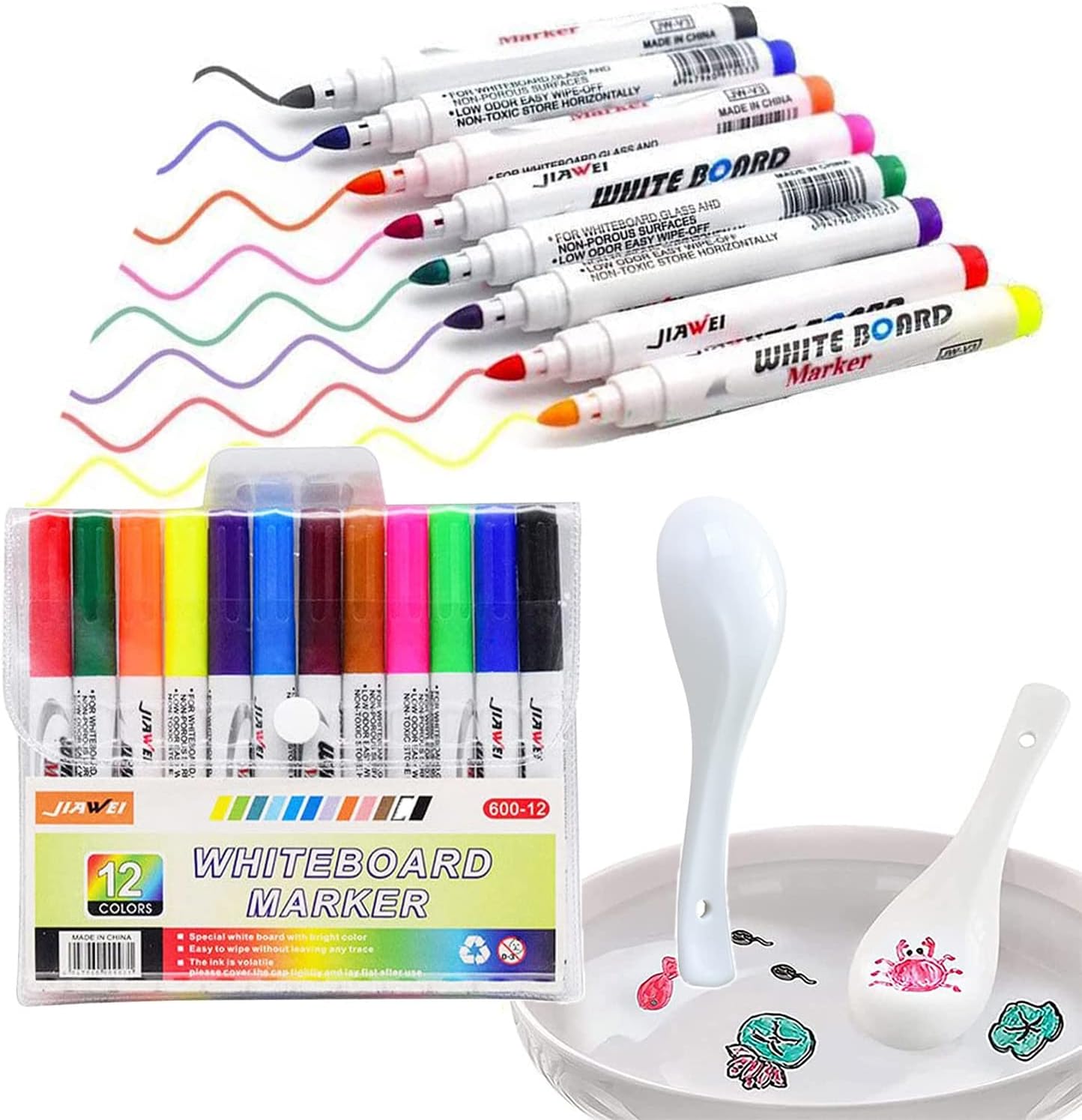 12 Piece Water Floating Pen With Spoon 🥄🖋️