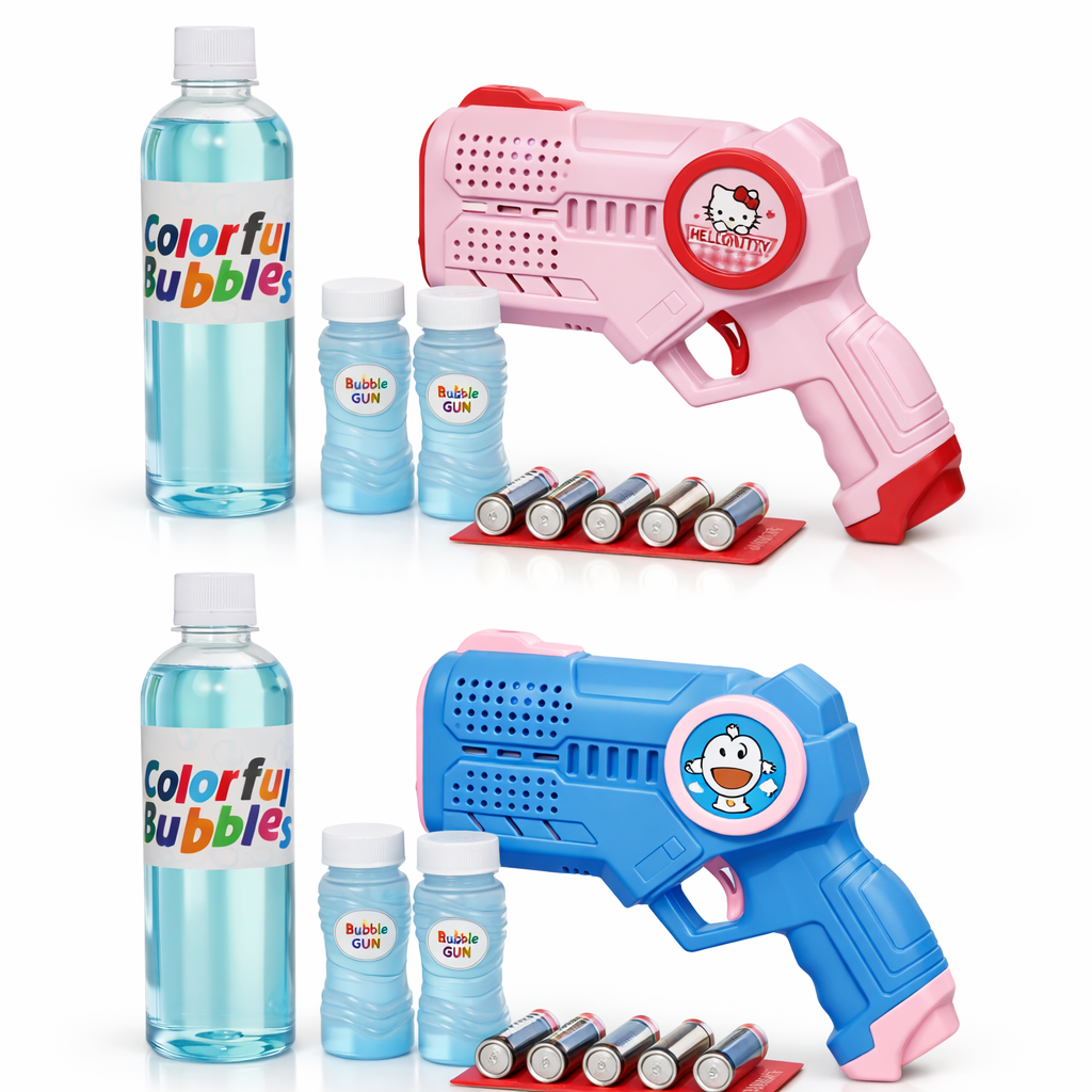 Automatic Bubble Gun for Kids With 500ML Extra Liquid💧 + Battery🔋